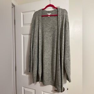 H&M long cardigan in light gray